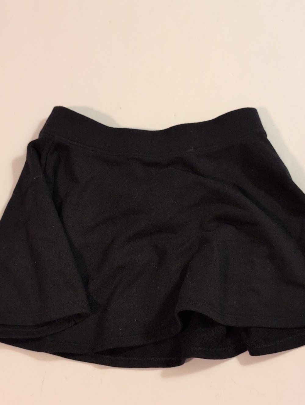 Girls Black Flare Skirt with Shorts Sz 7/8